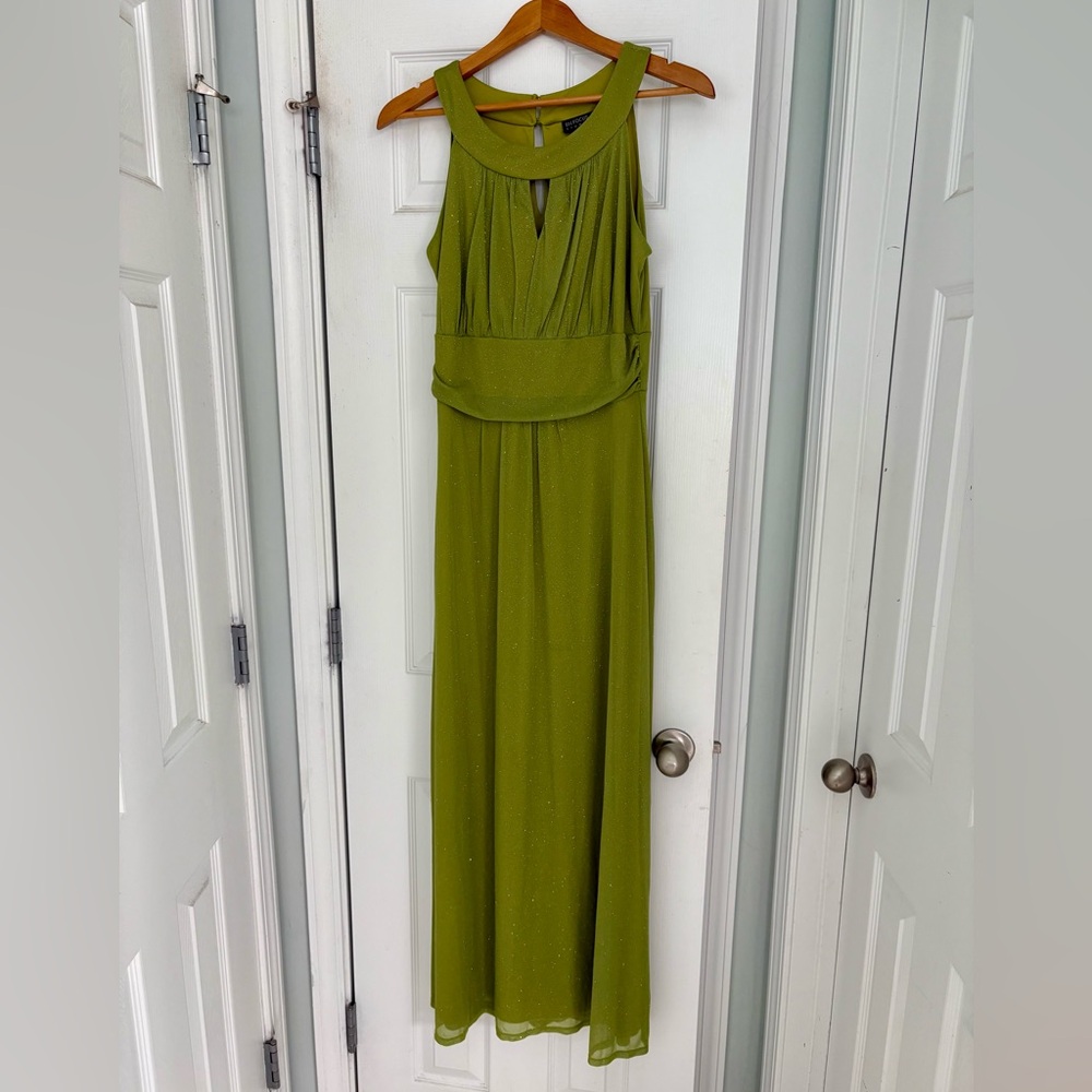 Enfocus Studio Lime Green Maxi Dress